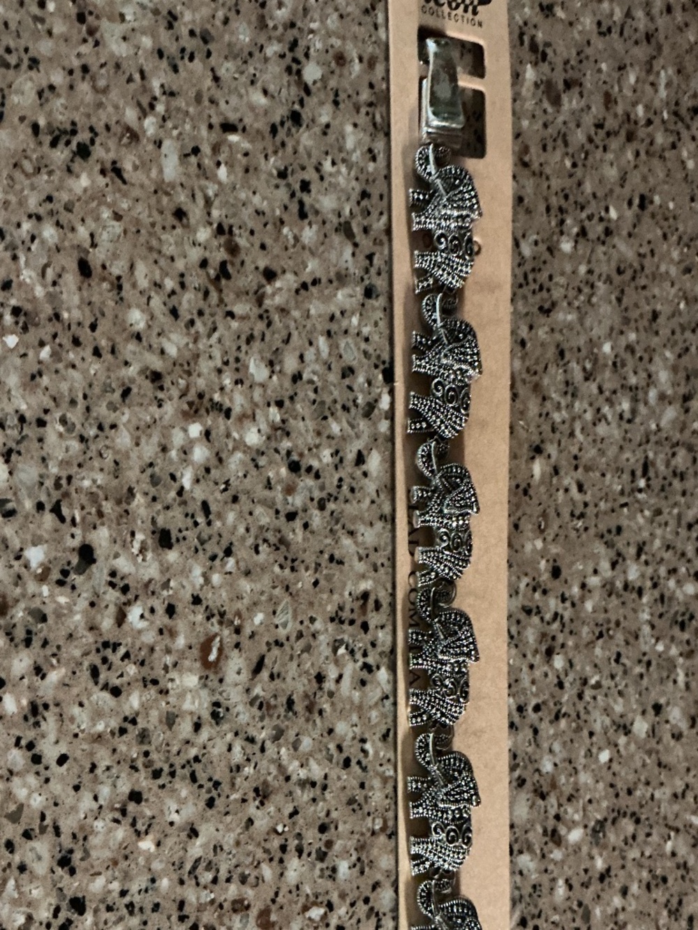 New Silver toned Elephant Link Bracelet